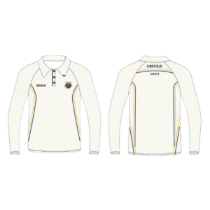 LDCC JUNIOR White Long Sleeve Playing Polo