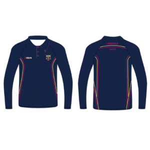 LDCC Girls Long Sleeve Playing Polo - Navy