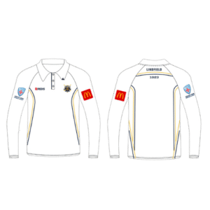 LDCC SENIOR White Long Sleeve Playing Polo