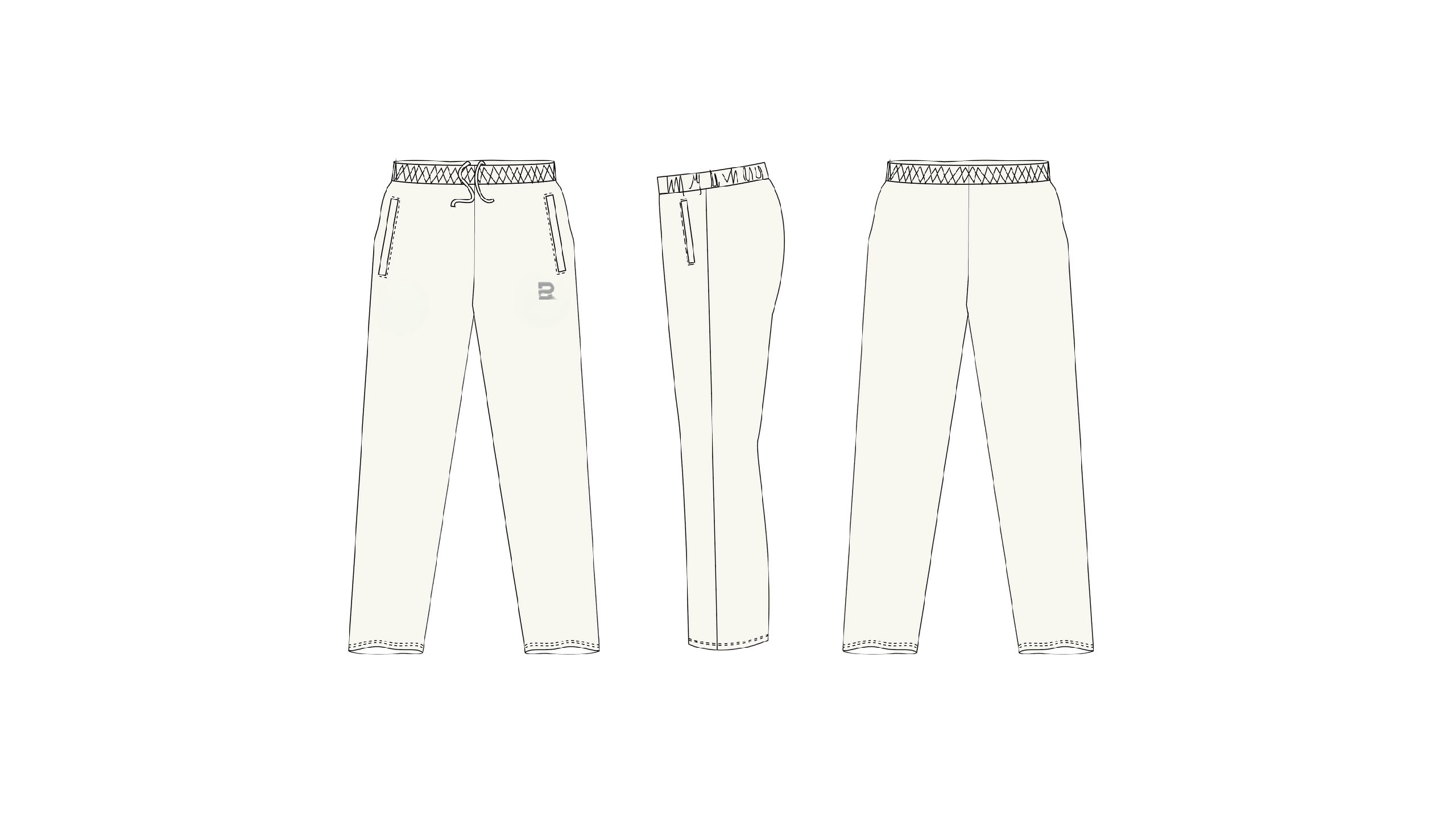 2Reds Cream Cricket Pants